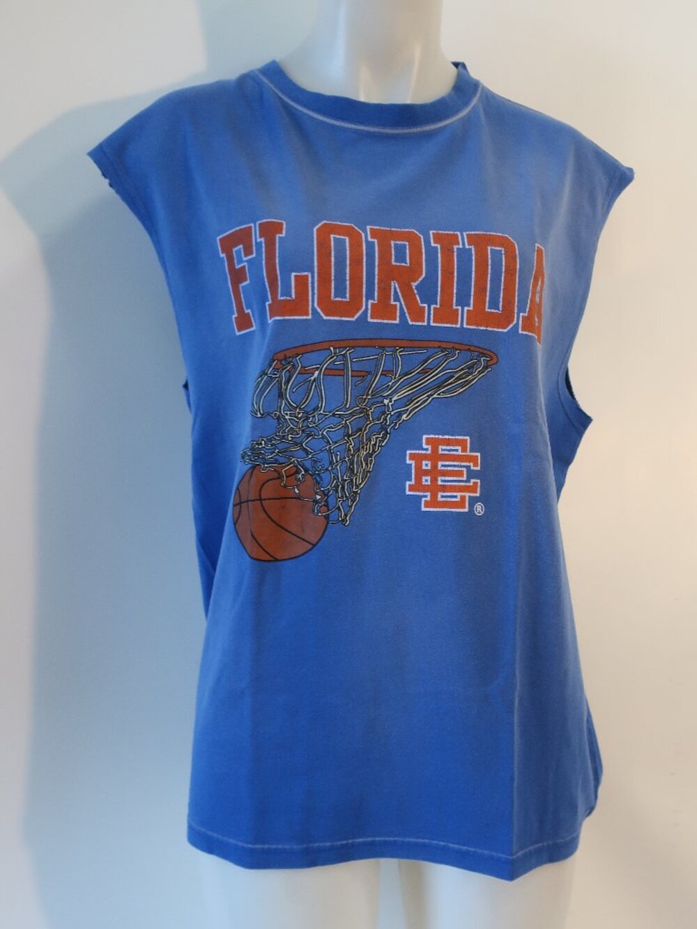 NWT Mens Eric Emanuel U of Florida (Item-62) Blue Basketball Graphic T-Shirt S